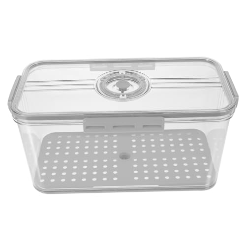 PAMINGONO Kasten Küchenkräuter Transparenter Brothalter Toastbehälter Stapelbare Gefrierbehälter Donut-fall Brotaufbewahrung Für Selbstgebackenes Brot Lunchboxen Pp Grey Wiederverwendbar von PAMINGONO
