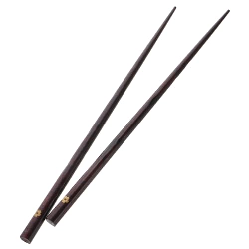 PAMINGONO Lange Essstäbchen aus Holz mit Kirschblütenmotiv Wiederverwendbare Essstäbchen für Erwachsene für Pho und Dim Sum Komfortables Essgeschirr für Besondere Anlässe von PAMINGONO