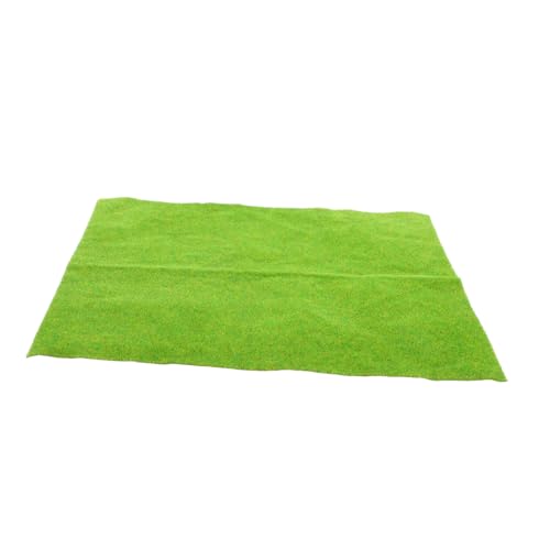 PAMINGONO Modellbau Grasmatte Gelb Grün DIY Sandtisch Turf Matte Realistische Landschaftsdeko für Architektur und Modelleisenbahn Sandtabellen Details Vielseitig Einsetzbar von PAMINGONO