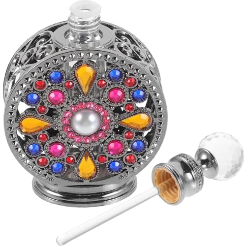 PAMINGONO Parfümflasche Glas mit Metallgehäuse Tragbar und Nachfüllbar für Ätherische Öle Duftstoffe und Reisen Eleganter Retro flakon für Persönliche Nutzung und Salonbedarf PAMINGONO Parfümflasche Glas mit Metallgehäuse Tragbar und Nachfüllbar für Ätherische Öle Duftstoffe und Reisen Eleganter Retro flakon für Persönliche Nutzung und Salonbedarf von PAMINGONO