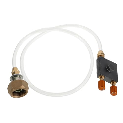 PAMINGONO Propangas Tank Adapter Europäischer Standard Gasflaschen Ventil für Campingkocher Outdoor Wandern Schneller Anschluss für Flach und Langgasbehälter von PAMINGONO