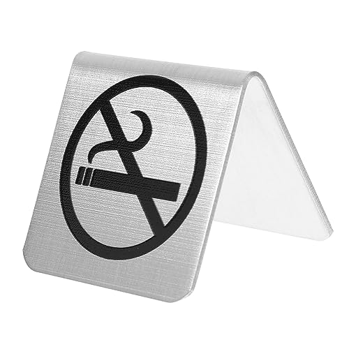 PAMINGONO Rauchen Verboten Schild Tischschild Nichtraucher Warnzeichen für Restaurant Wohnung Konferenzräume Glatte Oberfläche Leicht zu Reinigen für und Außenbereich von PAMINGONO