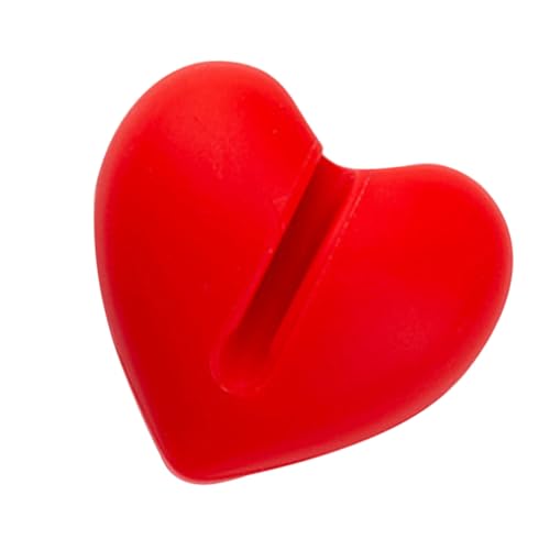 PAMINGONO Silikon Thermometer Clip Herzform Rot Stabiler Halter für Grill Backofenthermometer Hitzebeständig Kompakt Vielseitig Einsetzbar für Kochen Backen Bbq Topf-temperaturfühler PAMINGONO Silikon Thermometer Clip Herzform Rot Stabiler Halter für Grill Backofenthermometer Hitzebeständig Kompakt Vielseitig Einsetzbar für Kochen Backen Bbq Topf-temperaturfühler von PAMINGONO