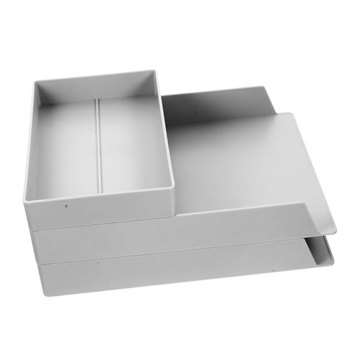 PAMINGONO Staplerfähiger Dokumentenablage Organizer aus Abs Teiliges Großer Kapazität Leichter Schreibtisch Aufbewahrungshalter für Büro Studium und Zuhause Weiß Multifunktional von PAMINGONO