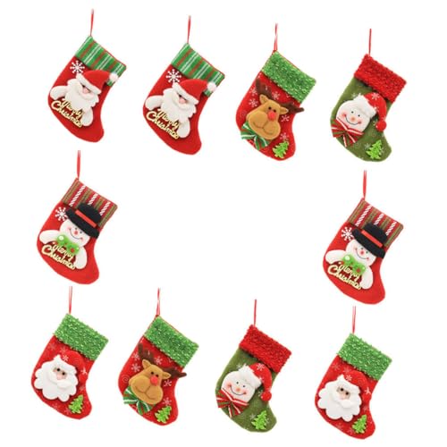 PAMINGONO Teiliges Weihnachtsstrümpfe Weihnachtsbaumschmuck und Geschenkbeutel Aufhängbare Nikolaussocken zum Befüllen Weihnachtsdeko für Baum Fenster Kamin und Party Mehrzweck Weihnachts PAMINGONO Teiliges Weihnachtsstrümpfe Weihnachtsbaumschmuck und Geschenkbeutel Aufhängbare Nikolaussocken zum Befüllen Weihnachtsdeko für Baum Fenster Kamin und Party Mehrzweck Weihnachts von PAMINGONO