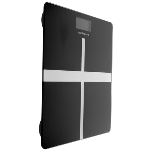 PAMINGONO USB Aufladbare Präzisions Körperwaage Schwarz Multifunktionale Smarte für Zuhause Energiesparend und Langlebig zur Körpergewichtsmessung von PAMINGONO