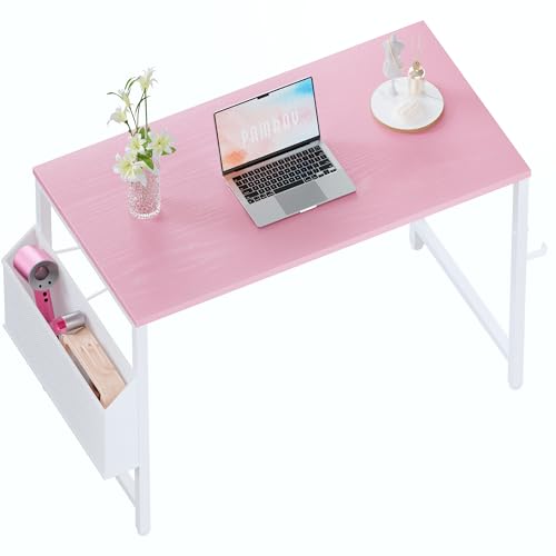 PAMRAY 80x40cm Schreibtisch Computertisch für kleine Räume mit Aufbewahrungstasche, Home Office Arbeitstisch mit Kopfhörerhaken, Kleiner Bürotisch Studie pc Tisch PAMRAY 80x40cm Schreibtisch Computertisch für kleine Räume mit Aufbewahrungstasche, Home Office Arbeitstisch mit Kopfhörerhaken, Kleiner Bürotisch Studie pc Tisch von PAMRAY