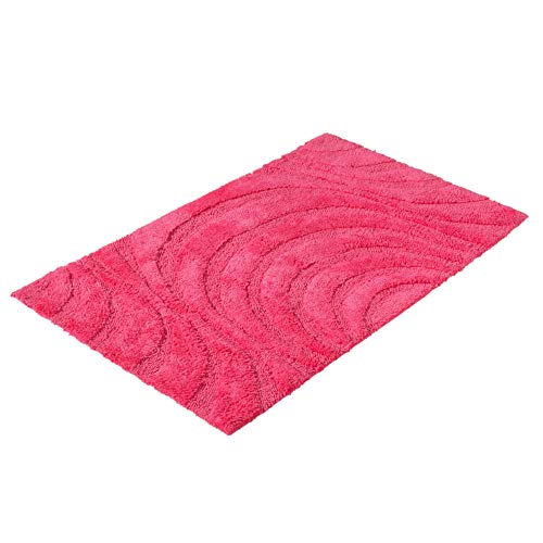 PANA Badematte mit Wellenmuster • Duschvorleger • 100% Baumwolle Badteppich • Ökotex Zertifiziert • waschbar • saugstark • Größe: 60x100cm • Farbe: Fuchsia PANA Badematte mit Wellenmuster • Duschvorleger • 100% Baumwolle Badteppich • Ökotex Zertifiziert • waschbar • saugstark • Größe: 60x100cm • Farbe: Fuchsia von PANA