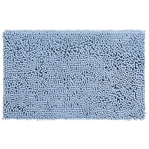 PANA® Premium Chenille Badematte groß (70x120 cm) • Badteppich aus besonders weichen Fasern • Saugstark & waschbar • Duschvorleger, Badvorleger, Badezimmerläufer • Farbe: Hellblau PANA® Premium Chenille Badematte groß (70x120 cm) • Badteppich aus besonders weichen Fasern • Saugstark & waschbar • Duschvorleger, Badvorleger, Badezimmerläufer • Farbe: Hellblau von PANA