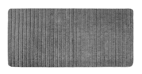 PANA Flauschige Badematte • Duschvorleger • Badezimmerteppich • Badteppich aus weichen Mikrofasern - rutschfest & waschbar • mit feinem Streifendesign • Größe: 70 x 150 cm • Farbe: Anthrazit PANA Flauschige Badematte • Duschvorleger • Badezimmerteppich • Badteppich aus weichen Mikrofasern - rutschfest & waschbar • mit feinem Streifendesign • Größe: 70 x 150 cm • Farbe: Anthrazit von PANA