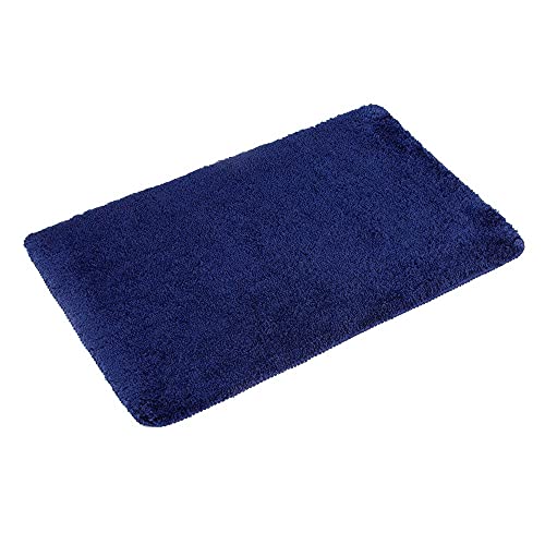 PANA® Flauschiger Badvorleger (50x80 cm) • Hochflor Badteppich aus weichen Mikrofasern • rutschfest & waschbar • Duschvorleger, Badematte, Badezimmerteppich • Farbe: Dunkelblau PANA® Flauschiger Badvorleger (50x80 cm) • Hochflor Badteppich aus weichen Mikrofasern • rutschfest & waschbar • Duschvorleger, Badematte, Badezimmerteppich • Farbe: Dunkelblau von PANA