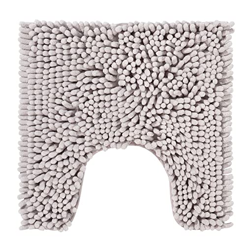 PANA® Chenille WC Vorleger mit U-Ausschnitt für Klo (45x45 cm) • Rutschfester Klo Vorleger mit Ausschnitt • Badezimmer-Teppich Toilette • Bad-Vorleger waschbar • Farbe: Beige PANA® Chenille WC Vorleger mit U-Ausschnitt für Klo (45x45 cm) • Rutschfester Klo Vorleger mit Ausschnitt • Badezimmer-Teppich Toilette • Bad-Vorleger waschbar • Farbe: Beige von PANA