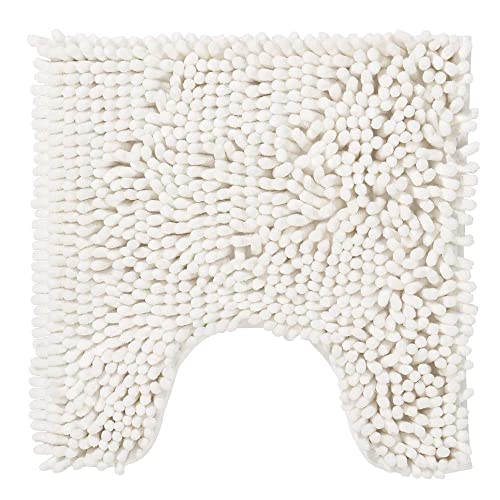 PANA® Chenille WC Vorleger mit U-Ausschnitt für Klo (45x45 cm) • Rutschfester Klo Vorleger mit Ausschnitt • Badezimmer-Teppich Toilette • Bad-Vorleger waschbar • Farbe: Creme PANA® Chenille WC Vorleger mit U-Ausschnitt für Klo (45x45 cm) • Rutschfester Klo Vorleger mit Ausschnitt • Badezimmer-Teppich Toilette • Bad-Vorleger waschbar • Farbe: Creme von PANA