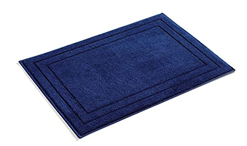 PANA Frottier-Serie Jasmina • Frottee Handtücher Set • weicher Badteppich • 100% Baumwolle • Ökotex Zertifiziert • Badematte • Größe: 50x70 cm • Farbe: Blau von PANA