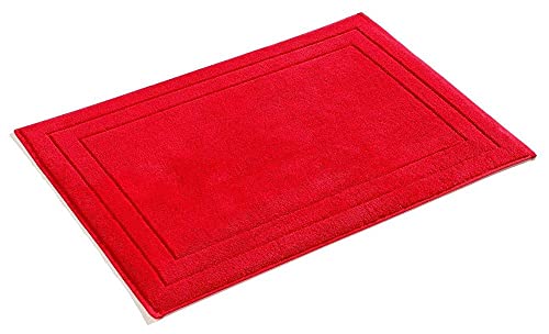 PANA Frottier-Serie Jasmina • Frottee Handtücher Set • weicher Badteppich • 100% Baumwolle • Ökotex Zertifiziert • Badematte • Größe: 50x70 cm • Farbe: Rot von PANA