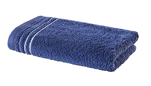 PANA Frottier-Serie Jasmina • Frottee Handtücher Set • weicher Badteppich • 100% Baumwolle • Ökotex Zertifiziert • Duschtuch • Größe: 70x140 cm • Farbe: Blau von PANA