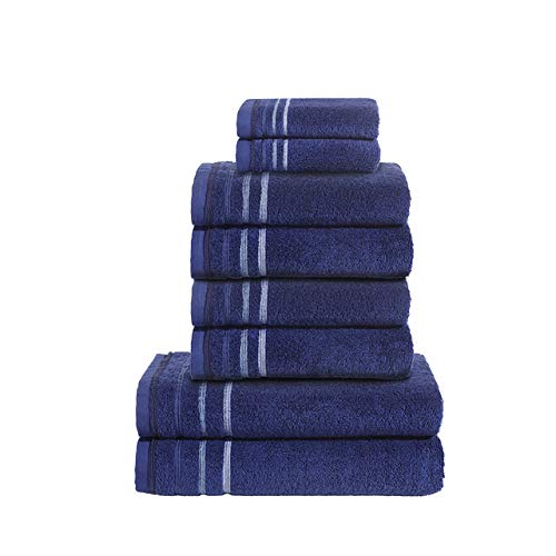 PANA Frottier-Serie Jasmina • Frottee Handtücher Set • weicher Badteppich • 100% Baumwolle • Ökotex Zertifiziert • Set: 2 Gästetücher + 4 Handtücher + 2 Duschtücher • Farbe: Blau PANA Frottier-Serie Jasmina • Frottee Handtücher Set • weicher Badteppich • 100% Baumwolle • Ökotex Zertifiziert • Set: 2 Gästetücher + 4 Handtücher + 2 Duschtücher • Farbe: Blau von PANA
