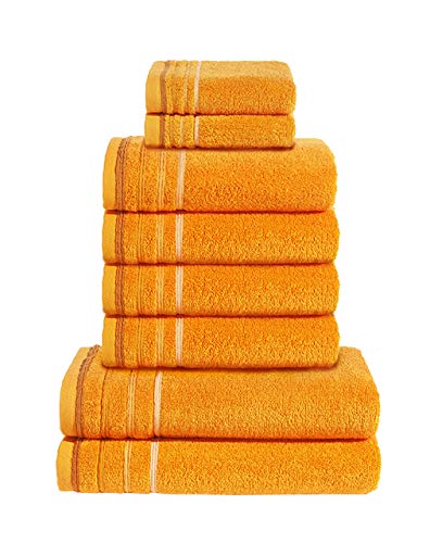 PANA Frottier-Serie Jasmina • Frottee Handtücher Set • weicher Badteppich • 100% Baumwolle • Ökotex Zertifiziert • Set: 2 Gästetücher + 4 Handtücher + 2 Duschtücher • Farbe: Orange PANA Frottier-Serie Jasmina • Frottee Handtücher Set • weicher Badteppich • 100% Baumwolle • Ökotex Zertifiziert • Set: 2 Gästetücher + 4 Handtücher + 2 Duschtücher • Farbe: Orange von PANA