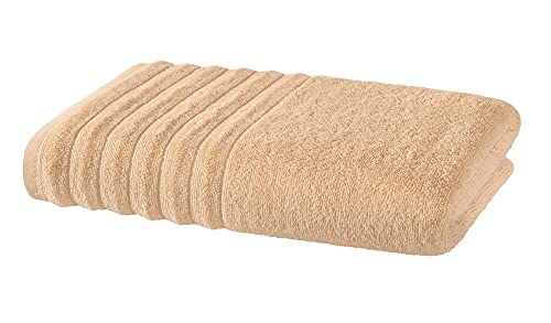 PANA Frottierserie Jessica • Frottee Handtücher Set • 100% Baumwolle • Hautverträglich • Ökotex Zertifiziert • Duschtuch • Größe: 70 x 140 cm • Farbe: Beige von PANA