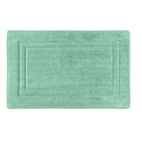 PANA Viskoelastische Frottee Badematte I Hochflor Badvorleger I Duschvorleger mit viskoelastischem Memoryschaum I rutschfest und saugstark I Größe: 50 x 80 cm I Farbe: Mint von PANA