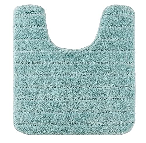 PANA® WC-Vorleger mit Ausschnitt (45x50 cm) • WC Vorlage mit Streifen-Design • rutschfest & maschinenwaschbar • Ideal für Badezimmer, Toiletten, Gäste-WC, Klo • Farbe: Mint PANA® WC-Vorleger mit Ausschnitt (45x50 cm) • WC Vorlage mit Streifen-Design • rutschfest & maschinenwaschbar • Ideal für Badezimmer, Toiletten, Gäste-WC, Klo • Farbe: Mint von PANA