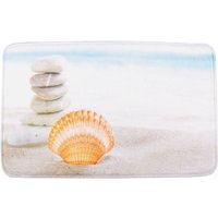 Fotodruck Badematte 80x50cm Badvorleger Badewannenvorleger Duschvorleger Teppich - Muschel von PANA