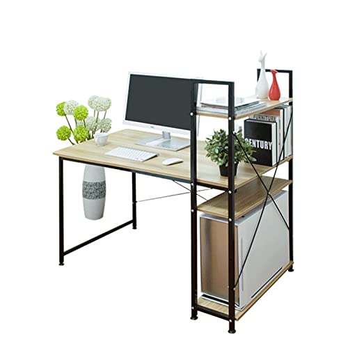 PANAZU Schreibtisch Bücherregal Desktop-Schreibtisch Haushalts-Desktop-Computertisch Kleiner Schreibtisch Schreibtisch Schreibtisch mit Bücherregal Schreibtisch von PANAZU