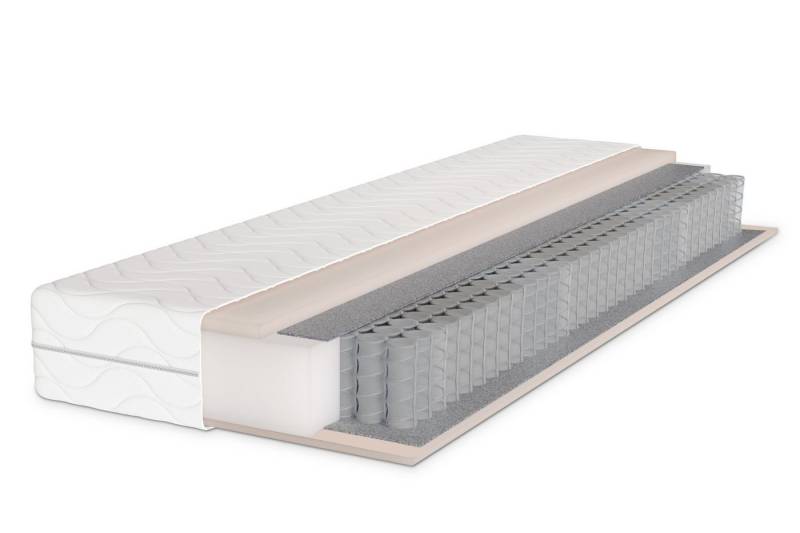 Taschenfederkernmatratze Komfortschaummatratze höhe 19cm 90cm 100cm 120cm 140cm 160cm 180cm H3, PANDA MÖBEL GmbH, 19 cm hoch, Die Matratze ist wendbar und in allen Größen erhältlich von PANDA MÖBEL GmbH