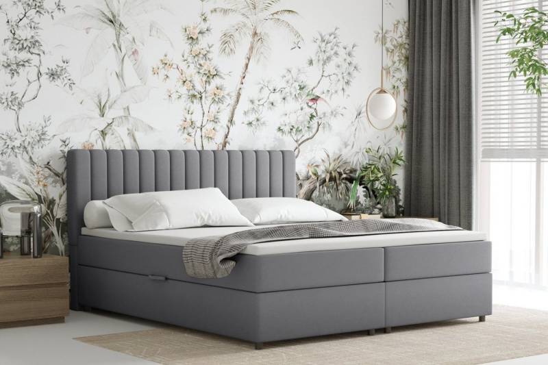 PANDA MÖBEL GmbH Boxspringbett EVEREST – Komfortables Doppelbett - Kopfteil, zwei Bettkästen, Topper PANDA MÖBEL GmbH Boxspringbett EVEREST – Komfortables Doppelbett - Kopfteil, zwei Bettkästen, Topper von PANDA MÖBEL GmbH