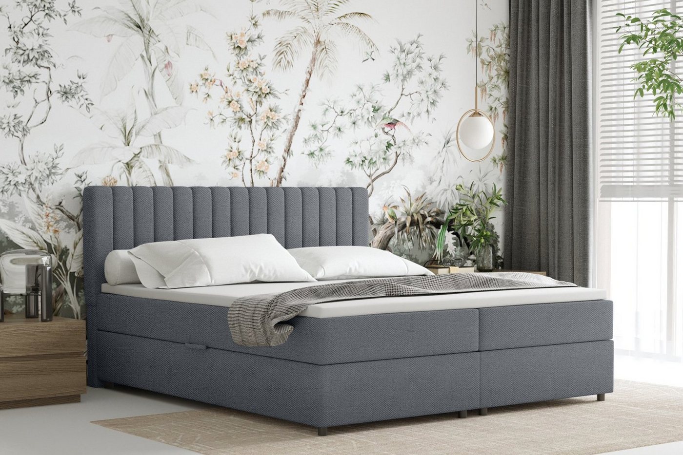 PANDA MÖBEL GmbH Boxbett EVEREST – Komfortables Doppelbett mit Bettkasten, Bestseller 2025 von PANDA MÖBEL GmbH