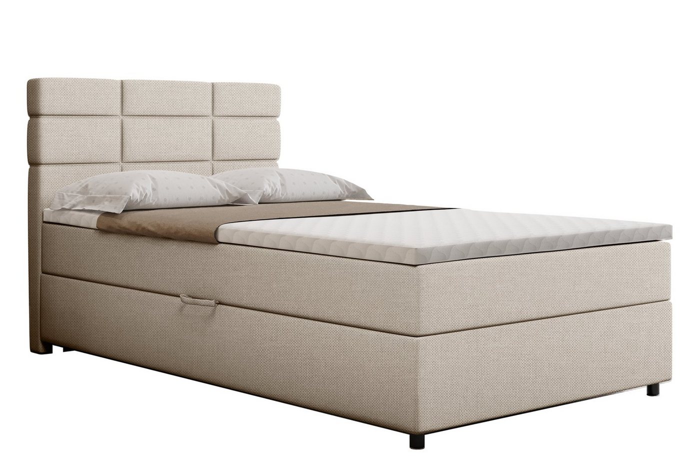 PANDA MÖBEL GmbH Boxbett Reve, 90x200, 100x200, 120x200, Boxbett mit Bettkast und Topper von PANDA MÖBEL GmbH