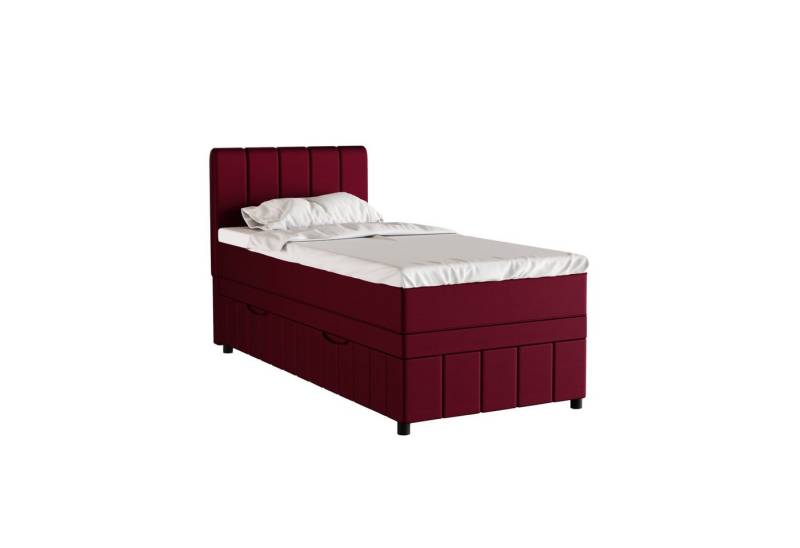 PANDA MÖBEL GmbH Boxbett Avalon besteht aus: Kopfteil mit Bettkast, Matratze und Topper, 90x200, 100x200, 120x200, Boxbett mit Bettkasten und Topper von PANDA MÖBEL GmbH