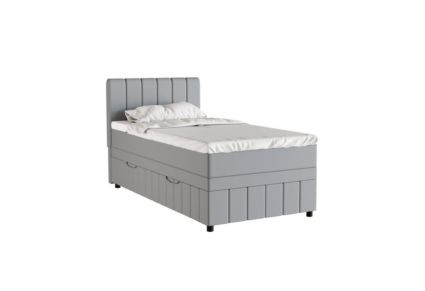 PANDA MÖBEL GmbH Boxbett Avalon besteht aus: Kopfteil mit Bettkast, Matratze und Topper, 90x200, 100x200, 120x200, Boxbett mit Bettkasten und Topper von PANDA MÖBEL GmbH