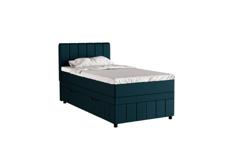 PANDA MÖBEL GmbH Boxbett Avalon besteht aus: Kopfteil mit Bettkast, Matratze und Topper, 90x200, 100x200, 120x200, Boxbett mit Bettkasten und Topper von PANDA MÖBEL GmbH