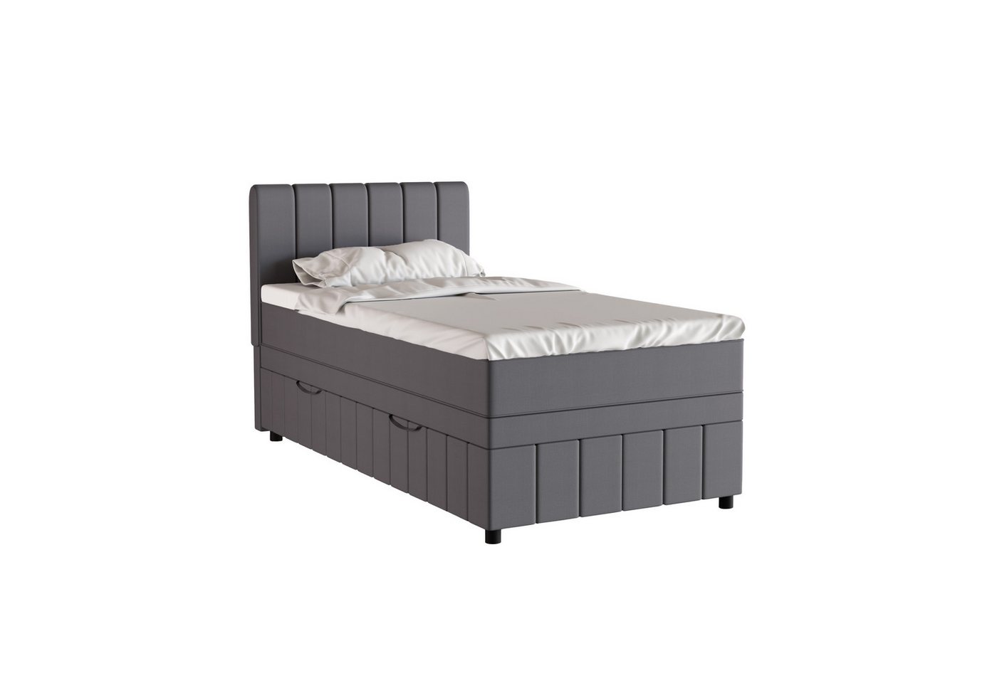 PANDA MÖBEL GmbH Boxbett Avalon besteht aus: Kopfteil mit Bettkast, Matratze und Topper, 90x200, 100x200, 120x200, Boxbett mit Bettkasten und Topper von PANDA MÖBEL GmbH