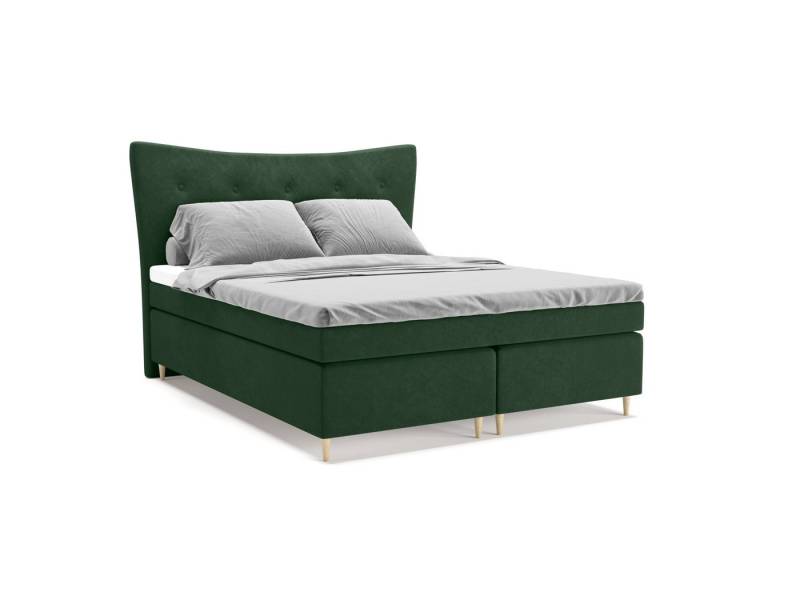 PANDA MÖBEL GmbH Boxspringbett Komfortables Boxspringbett COLORADO 180cm 160cm 140cm, 140x200, 160x200, 180x200 Doppelbett, Polsterbett mit Kopfteil, Topper von PANDA MÖBEL GmbH