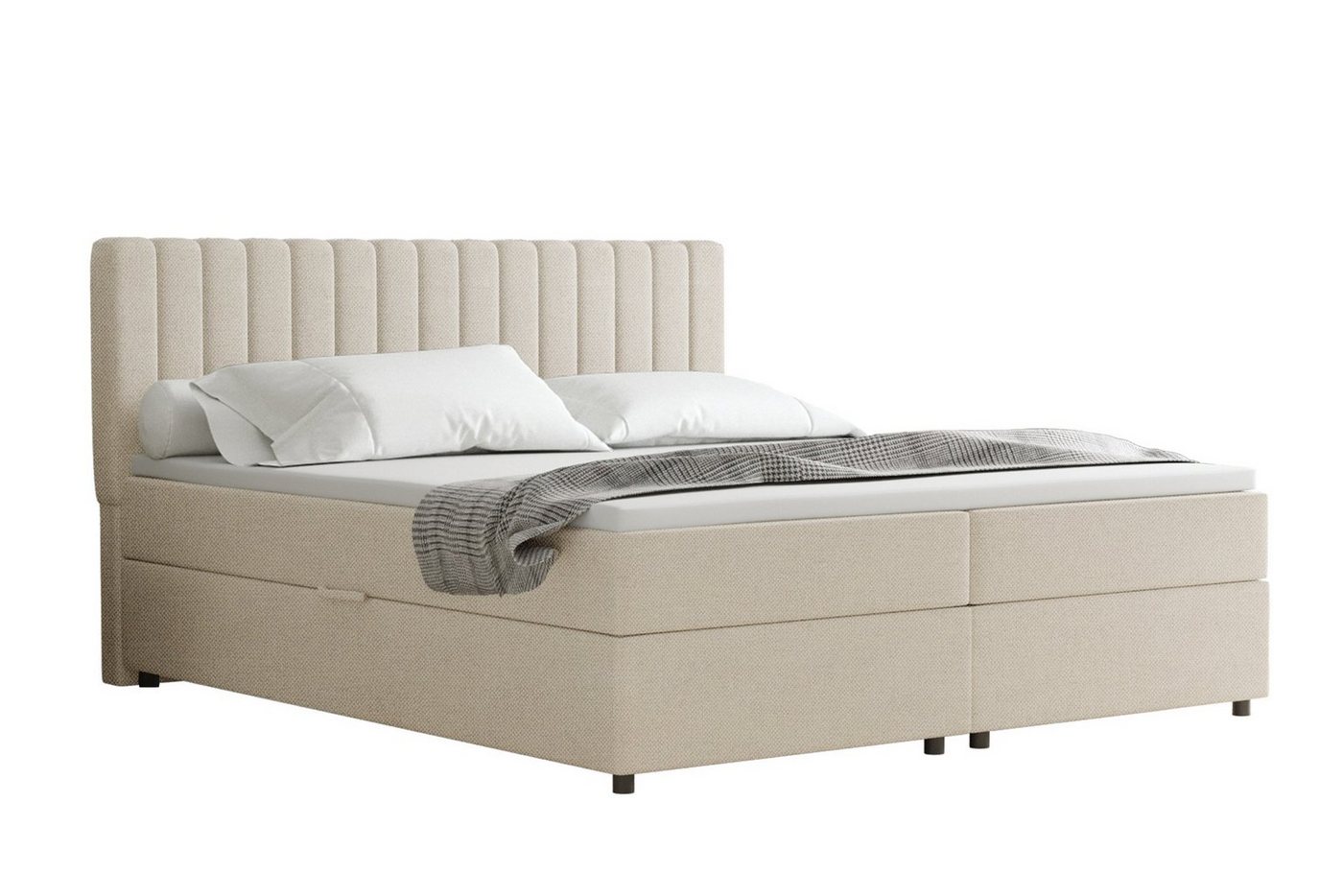PANDA MÖBEL GmbH Boxspringbett EVEREST – Doppelbett mit Bettkasten, Bestseller - inkl. Trageservice, 140x200, 160x200, 180x200, Polsterbett mit Bettkasten und Topper PANDA MÖBEL GmbH Boxspringbett EVEREST – Doppelbett mit Bettkasten, Bestseller - inkl. Trageservice, 140x200, 160x200, 180x200, Polsterbett mit Bettkasten und Topper von PANDA MÖBEL GmbH