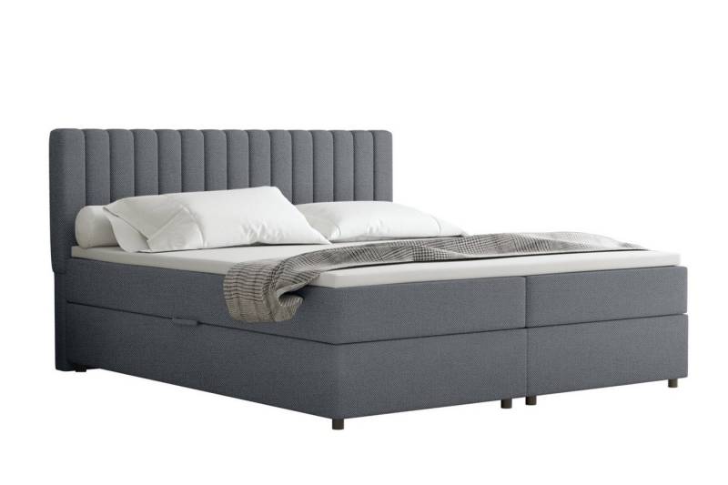 PANDA MÖBEL GmbH Boxspringbett EVEREST – Doppelbett mit Bettkasten, Bestseller - inkl. Trageservice, 140x200, 160x200, 180x200, Polsterbett mit Bettkasten und Topper PANDA MÖBEL GmbH Boxspringbett EVEREST – Doppelbett mit Bettkasten, Bestseller - inkl. Trageservice, 140x200, 160x200, 180x200, Polsterbett mit Bettkasten und Topper von PANDA MÖBEL GmbH