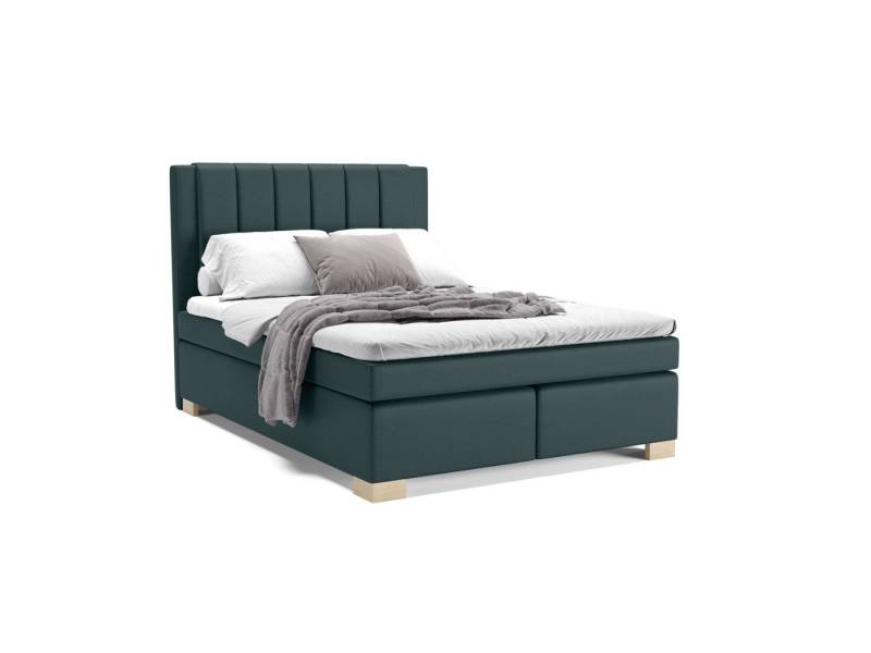 PANDA MÖBEL GmbH Boxspringbett Maurice, Doppelbett, Polsterbett mit Kopfteil, Kopfstütze von PANDA MÖBEL GmbH