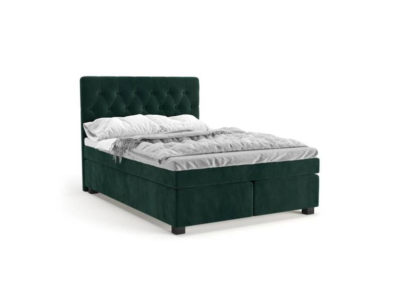 PANDA MÖBEL GmbH Boxspringbett Winston, Doppelbett, Polsterbett mit Kopfteil, Kopfstütze von PANDA MÖBEL GmbH