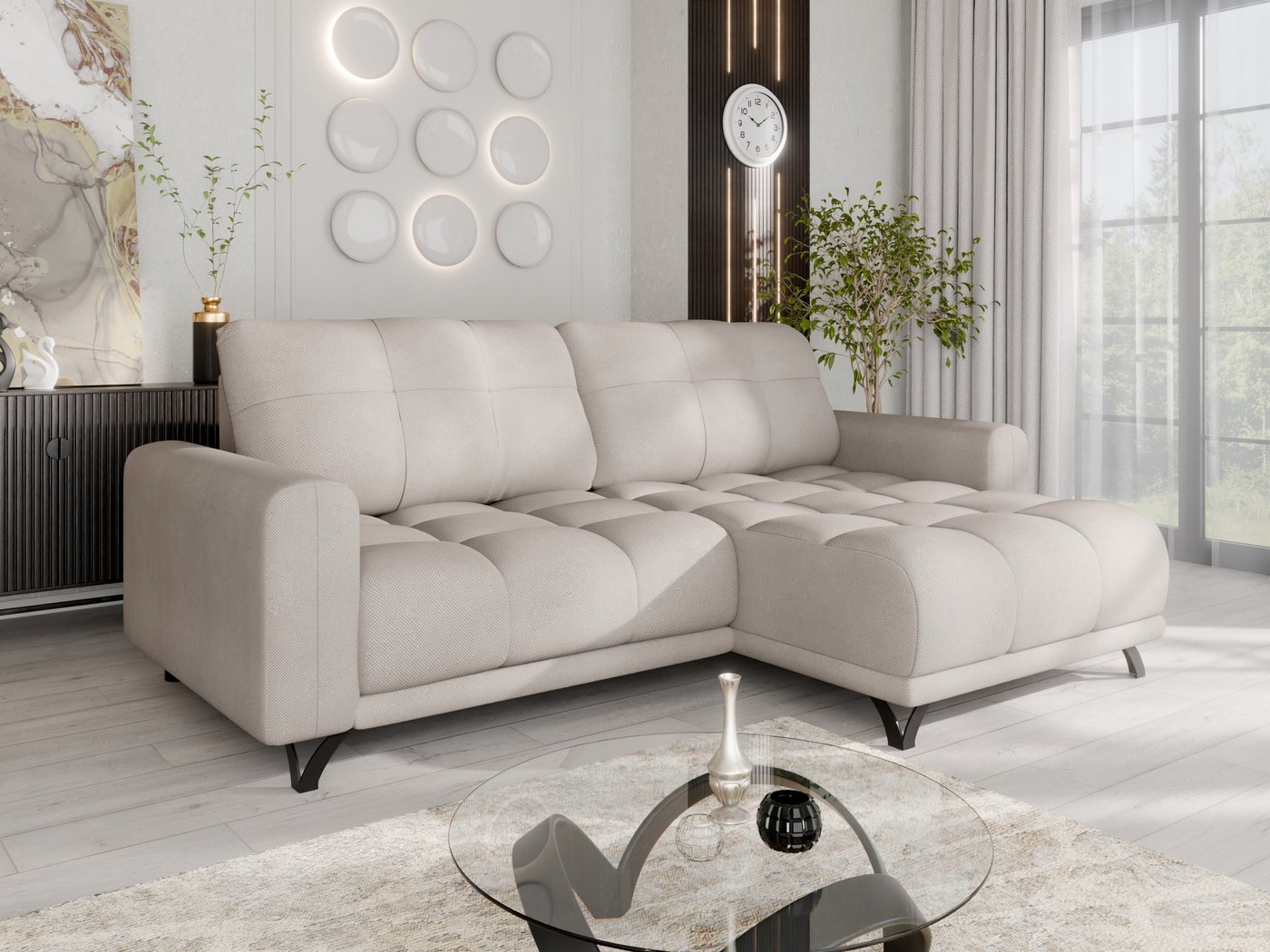 PANDA MÖBEL GmbH Ecksofa Ecksofa FERRINO L-Form, Recamiere beidseitig montierbar, mit Relaxfunktion PANDA MÖBEL GmbH Ecksofa Ecksofa FERRINO L-Form, Recamiere beidseitig montierbar, mit Relaxfunktion von PANDA MÖBEL GmbH