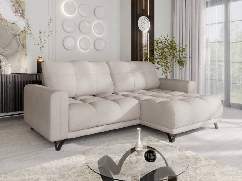 PANDA MÖBEL GmbH Ecksofa Ecksofa FERRINO L-Form, Recamiere beidseitig montierbar, mit Relaxfunktion von PANDA MÖBEL GmbH