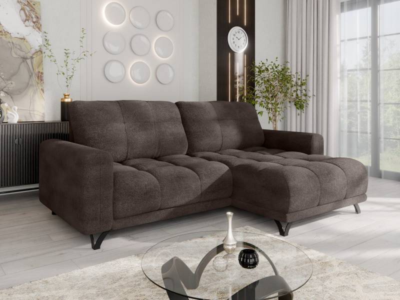 PANDA MÖBEL GmbH Ecksofa Ecksofa FERRINO L-Form, Recamiere beidseitig montierbar, mit Relaxfunktion von PANDA MÖBEL GmbH
