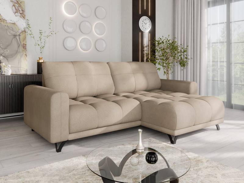 PANDA MÖBEL GmbH Ecksofa Ecksofa FERRINO L-Form, Recamiere beidseitig montierbar, mit Relaxfunktion von PANDA MÖBEL GmbH