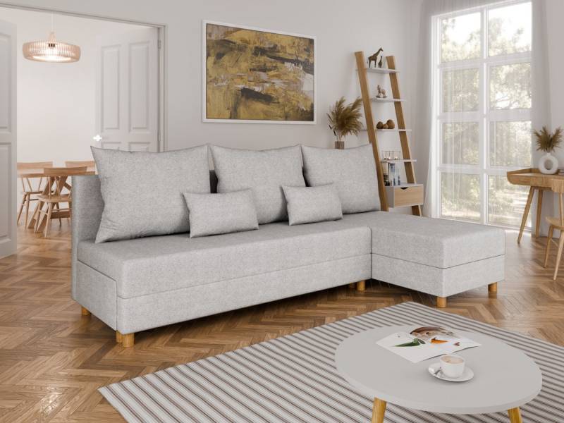 PANDA MÖBEL GmbH Ecksofa Ecksofa L-Form LELLICE- links oder rechts montierbar von PANDA MÖBEL GmbH