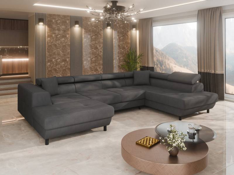 PANDA MÖBEL GmbH Ecksofa Ecksofa VENA I U-Form mit Schlaffunktion und Bettkasten, U-Form Couch, mit Relaxfunktion von PANDA MÖBEL GmbH
