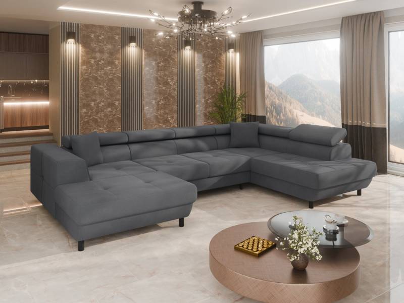 PANDA MÖBEL GmbH Ecksofa Ecksofa VENA I U-Form mit Schlaffunktion und Bettkasten, U-Form Couch, mit Relaxfunktion von PANDA MÖBEL GmbH