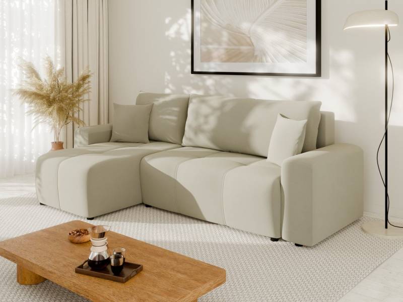 PANDA MÖBEL GmbH Ecksofa NOLANI Ecksofa mit Schlaffunktion & Bettkasten – Modern & Bequem von PANDA MÖBEL GmbH