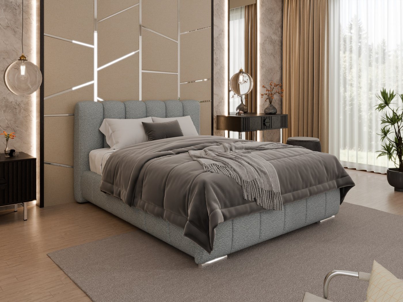 PANDA MÖBEL GmbH Polsterbett ZAIRA – Elegantes Polsterbett für modernen Wohnstil PANDA MÖBEL GmbH Polsterbett ZAIRA – Elegantes Polsterbett für modernen Wohnstil von PANDA MÖBEL GmbH