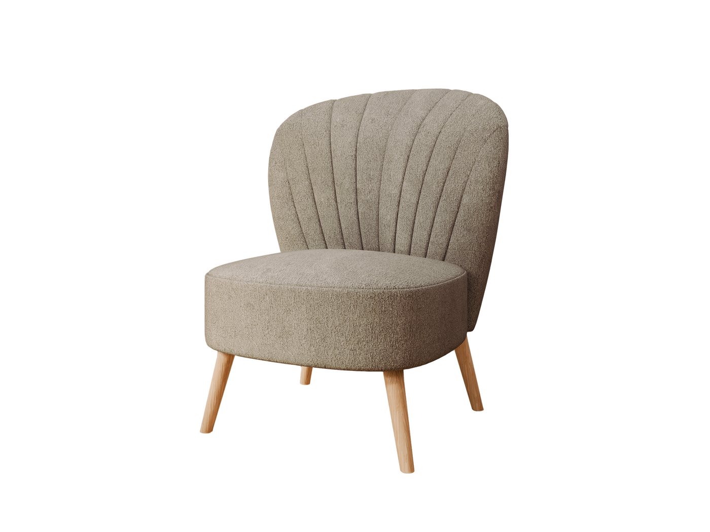 PANDA MÖBEL GmbH Relaxsessel Lumora Relaxsessel mit Holzbeinen (Relaxsessel) von PANDA MÖBEL GmbH